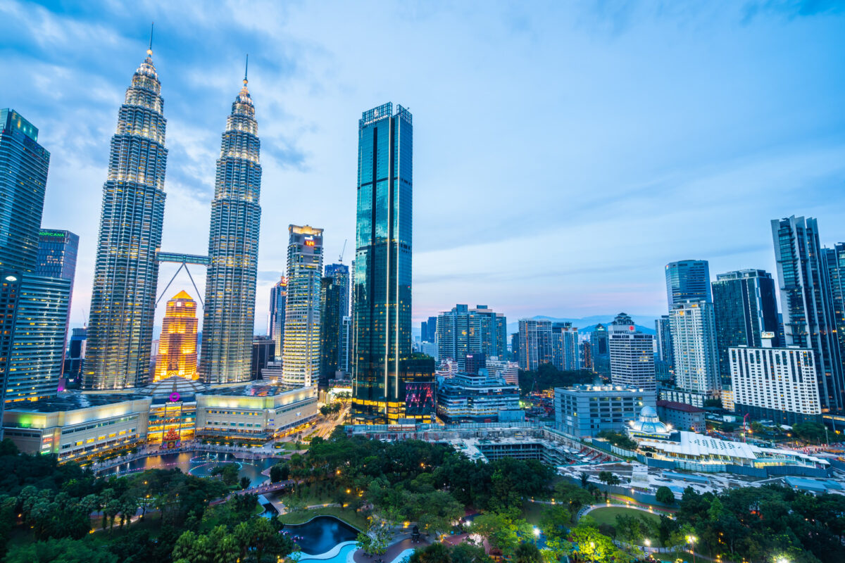 The Kuala Lumpur skyline