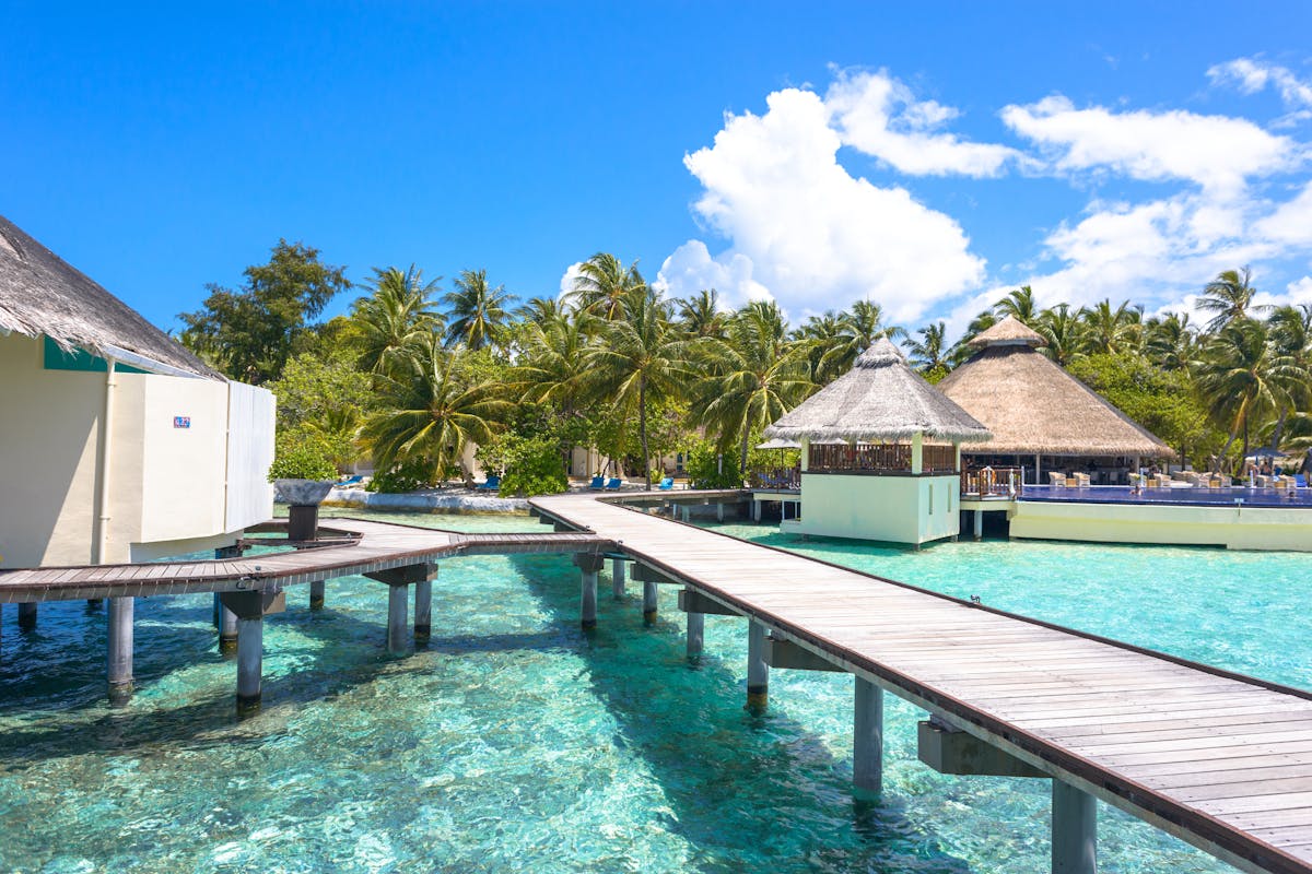 Image credit: A beach resort in Male, Maldives