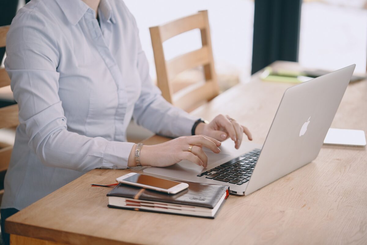 Woman at laptop